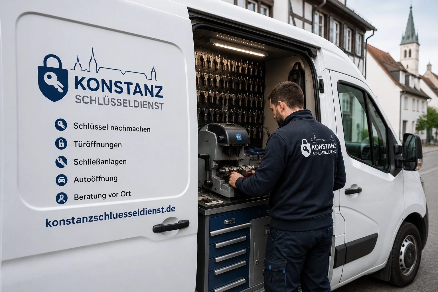 Schlüssel nachmachen Konstanz mit mobilem Schlüsselservice vor Ort